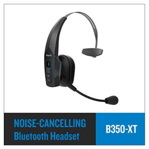 BlueParrott B350-XT Noise Cancelling Bluetooth Headset - Updated Design with Industry Leading Sound & Improved Comfort, Hands-Free Headset w/ Expanded Wireless Range & IP54 Rated Protection (Renewed)