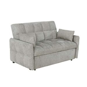 coaster furniture cotswold tufted cushion sleeper sofa bed beige sofa bed 508307