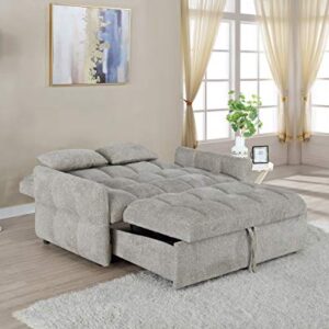 Coaster Furniture Cotswold Tufted Cushion Sleeper Sofa Bed Beige Sofa Bed 508307