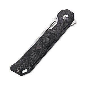 Kizer Begleiter Pocket Folding Knife, Tanto Blade with Carbon Fiber Handle - Ki4458T3