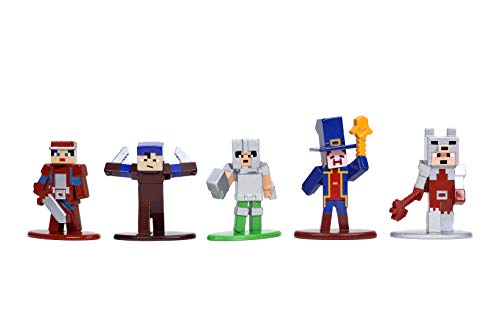 Jada Toys Minecraft Dungeons Nano Metalfigs 1.65" Die-cast Collectible Figures 20-Pack Wave 4, Toys for Kids and Adults Silver