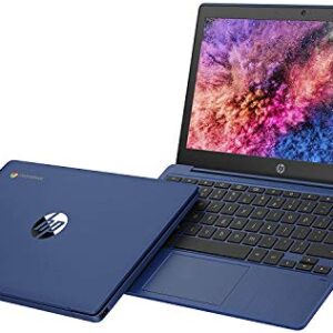 HP Chromebook 11-inch Laptop - MediaTek - MT8183-4 GB RAM - 32 GB eMMC Storage - 11.6-inch HD Display - with Chrome OS - (11a-na0030nr, 2020 Model, Indigo Blue) (Renewed)