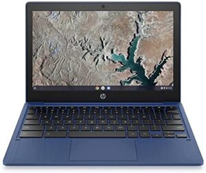 hp chromebook 11-inch laptop - mediatek - mt8183-4 gb ram - 32 gb emmc storage - 11.6-inch hd display - with chrome os - (11a-na0030nr, 2020 model, indigo blue) (renewed)