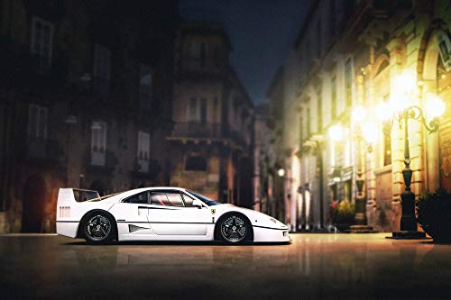 XOTIKS A Ferrari F40 - Premium High Gloss Art Print Poster. (719P) (24”x36”)