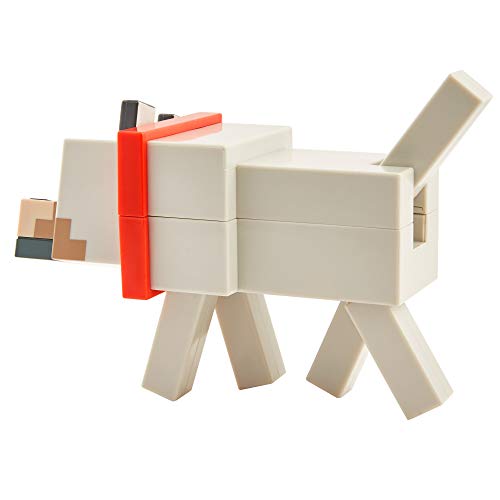 Mattel Minecraft Fusion Wolf Figure Craft-a-Figure Set, Build Your Own Minecraft Character to Play with, Trade and Collect, Toy for Kids Ages 6 Years and Older
