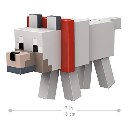 Mattel Minecraft Fusion Wolf Figure Craft-a-Figure Set, Build Your Own Minecraft Character to Play with, Trade and Collect, Toy for Kids Ages 6 Years and Older