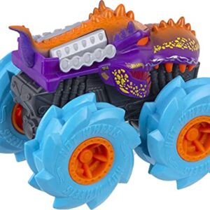 Hot Wheels Monster Trucks Twisted Tredz Creature Themed 1:43 Scale Flywheel Friction Motor Assorted Stylized Giant Wheels Power Over Terrain and Obstacles for Crashing and Smashing Action Kids