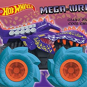 Hot Wheels Monster Trucks Twisted Tredz Creature Themed 1:43 Scale Flywheel Friction Motor Assorted Stylized Giant Wheels Power Over Terrain and Obstacles for Crashing and Smashing Action Kids