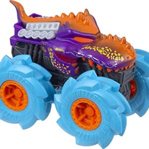 Hot Wheels Monster Trucks Twisted Tredz Creature Themed 1:43 Scale Flywheel Friction Motor Assorted Stylized Giant Wheels Power Over Terrain and Obstacles for Crashing and Smashing Action Kids