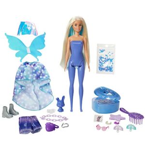 mattel - barbie ultimate color reveal fantasy fashion fairy, one surprise color reveal with each transaction