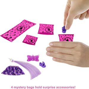 Barbie Color Reveal Chelsea Doll with 6 Surprises: 4 Mystery Bags, Water Reveals Doll's Look & Color Change on Bodice; Glitter Series; [Styles May Vary]