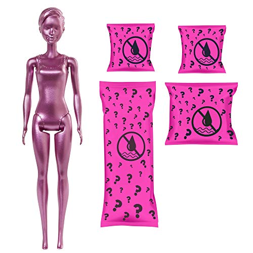 Barbie Color Reveal Doll & Accessories, Shimmer Series, 7 Surprises, 1 Barbie Doll (Styles May Vary)