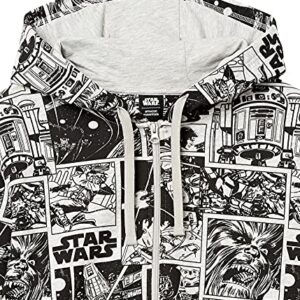 Amazon Essentials Disney | Marvel | Star Wars Men's Fleece Full-Zip Hoodie Sweatshirts (Available in Big & Tall), Star Wars Comic, Large