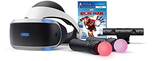 Sony PS4 PSVR Marvel Iron Man Bundle VR Headset + Camera + Controllers 3004152 (Renewed)