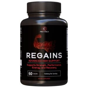 hgh supplements for men & women - regains natural anabolic muscle growth building & human growth hormone for men, muscle builder for men, muscle recovery post workout supplement, 60 protein pills