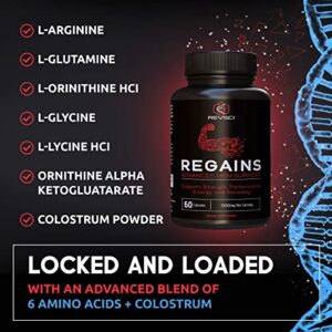 HGH Supplements for Men & Women - Regains Natural Anabolic Muscle Growth Building & Human Growth Hormone for Men, Muscle Builder for Men, Muscle Recovery Post Workout Supplement, 60 Protein Pills