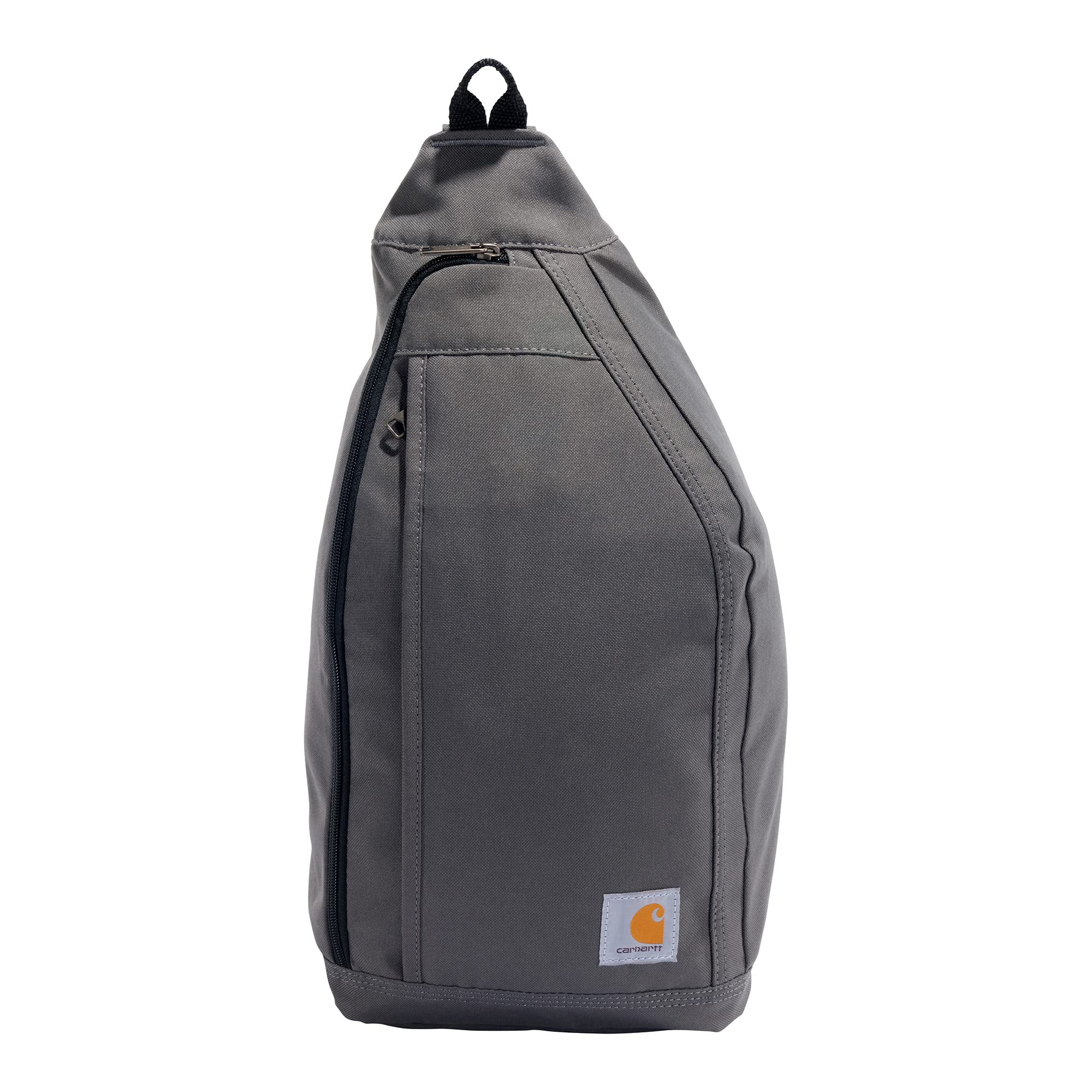 Carhartt Mono Sling Backpack, Unisex Crossbody Bag for Travel and Hiking, Grey