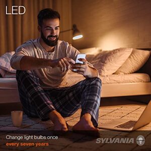 SYLVANIA ECO LED A19 Light Bulb, 60W Equivalent Efficient 9W, 7 Year, 750 Lumens, Medium Base, Frosted, 2700K, Soft White - 24 Count (Pack of 1)(40986)