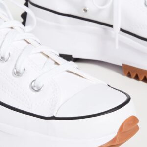 Converse Women's Run Star Hike Platform Sneakers, White/Black/Gum, 7.5 Medium US
