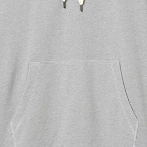 Amazon Essentials Men's Lightweight French Terry Hooded Sweatshirt, Light Grey Heather, Medium