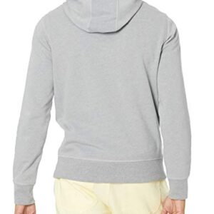 Amazon Essentials Men's Lightweight French Terry Hooded Sweatshirt, Light Grey Heather, Medium