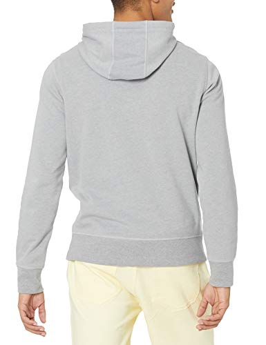 Amazon Essentials Men's Lightweight French Terry Hooded Sweatshirt, Light Grey Heather, Medium