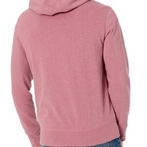 Amazon Essentials Men's Lightweight French Terry Full-Zip Hooded Sweatshirt, Pink, Large