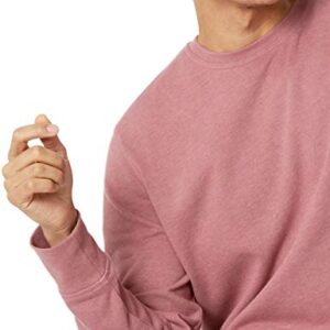 Amazon Essentials Men's Long-Sleeve Lightweight French Terry Crewneck Sweatshirt, Pink, X-Large