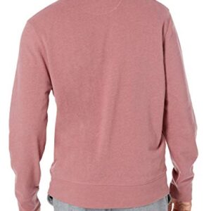 Amazon Essentials Men's Long-Sleeve Lightweight French Terry Crewneck Sweatshirt, Pink, X-Large