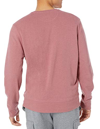 Amazon Essentials Men's Long-Sleeve Lightweight French Terry Crewneck Sweatshirt, Pink, X-Large