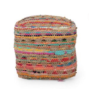 christopher knight home 313825 pouf, multi