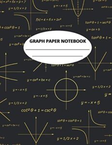 graphing notebook, graph paper notebook: grid composition notebook 8.5’’ x 11’’, 100 pages