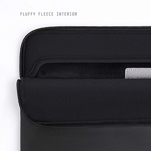 Comfyable Slim Protective Laptop Sleeve 14 Inch Snugly Compatible with MacBook Pro 14-inch M2 Pro/Max 2023 & M1, PU Leather Bag Waterproof Cover Notebook Computer Case for Mac, Black
