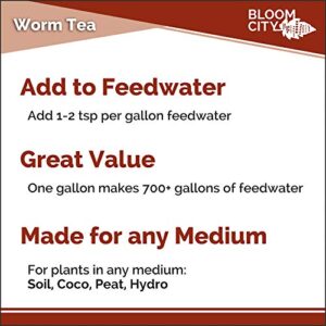 Liquid Concentrate Worm Tea - Liquid Worm Castings Organic Fertilizer - Organic Compost Tea for Plants & Bokashi, 1/2 Pint (8 oz)