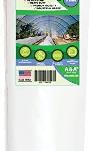 A&A 7 mil Greenhouse Plastic Film 5 Year Clear Polyethylene Cover UV Resistant - Heavy Duty - Premium Quality (25 ft. x 20 ft.)