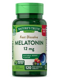 nature's truth, melatonin 12mg, 120 count