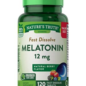 Nature's Truth, Melatonin 12mg, 120 Count