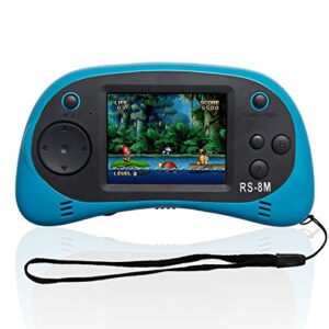 Kids Handheld Game Portable Video Game Player with 200 Games 16 Bit 2.5 Inch Screen Mini Retro Electronic Game Machine ,Best Gift for Child (Blue)