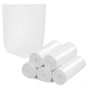 8 Gallon Compostable Trash Bags Inwaysin Tall Kitchen Garbage Bags Recycling Unscented Strong Wastebasket Bin Liners Medium Trash Can Liners for Bathroom,Bedroom,Office,Car (White)