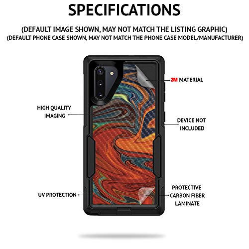 MightySkins Carbon Fiber Skin for Samsung Galaxy Note 20 Ultra 5G - Angry Ripple | Protective, Durable Textured Carbon Fiber Finish | Easy to Apply, Remove, and Change Styles | Made in The USA