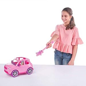 Sparkle Girlz Pink Radio Controlled Car by ZURU with Wand Remote Control and 360 Degree Control for Girls