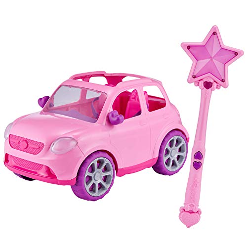 Sparkle Girlz Pink Radio Controlled Car by ZURU with Wand Remote Control and 360 Degree Control for Girls