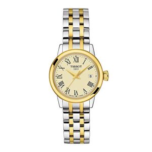 tissot classic dream stainless steel dress watch gold t1292102226300