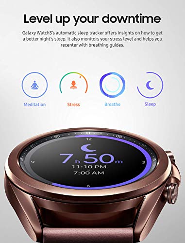 Samsung Galaxy Watch 3 (41mm, GPS, Bluetooth) Smart Watch Mystic Bronze (US Version, Renewed)