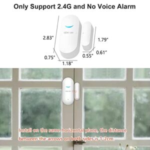 3 Pack WiFi Door Sensor Detector, Smart Wireless Window Sensor Real-time Alarm Compatible with Alexa Google Assistant, Home Security Door Open Contact Sensor for Bussiness Burglar Alert