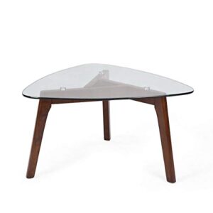 christopher knight home 313920 coffee table, walnut, 31.25 in x 32.6 in x 18 in (d x w x h)