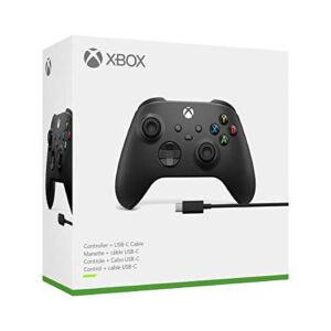 Xbox Core Wireless Controller + USB-C Cable – Carbon Black