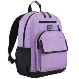 eastsport tech backpack, purple chambray
