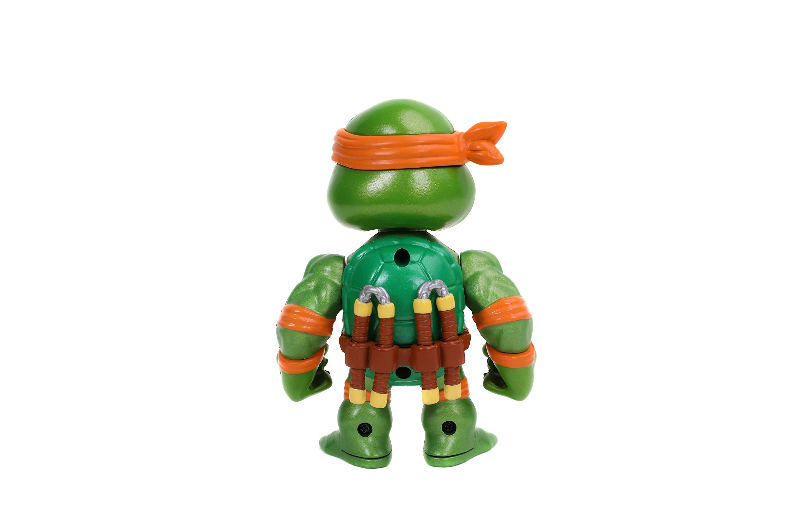 Jada Toys Teenage Mutant Ninja Turtles 4 Michelangelo Die-cast Figure, Toys for Kids and Adults, Orange, 31848