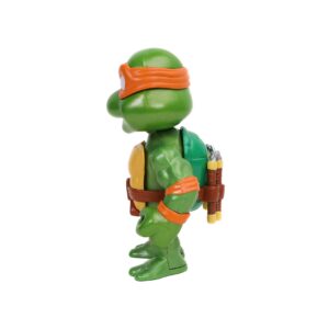 Jada Toys Teenage Mutant Ninja Turtles 4 Michelangelo Die-cast Figure, Toys for Kids and Adults, Orange, 31848